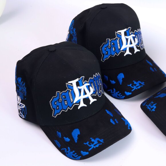 Dandy Hats x Junior H “Angel Azul”, Sad Boy Dandy Hat Angel Azul Embroidered - Picture 4 of 9